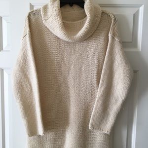 Women’s long cowl neck sweater size small